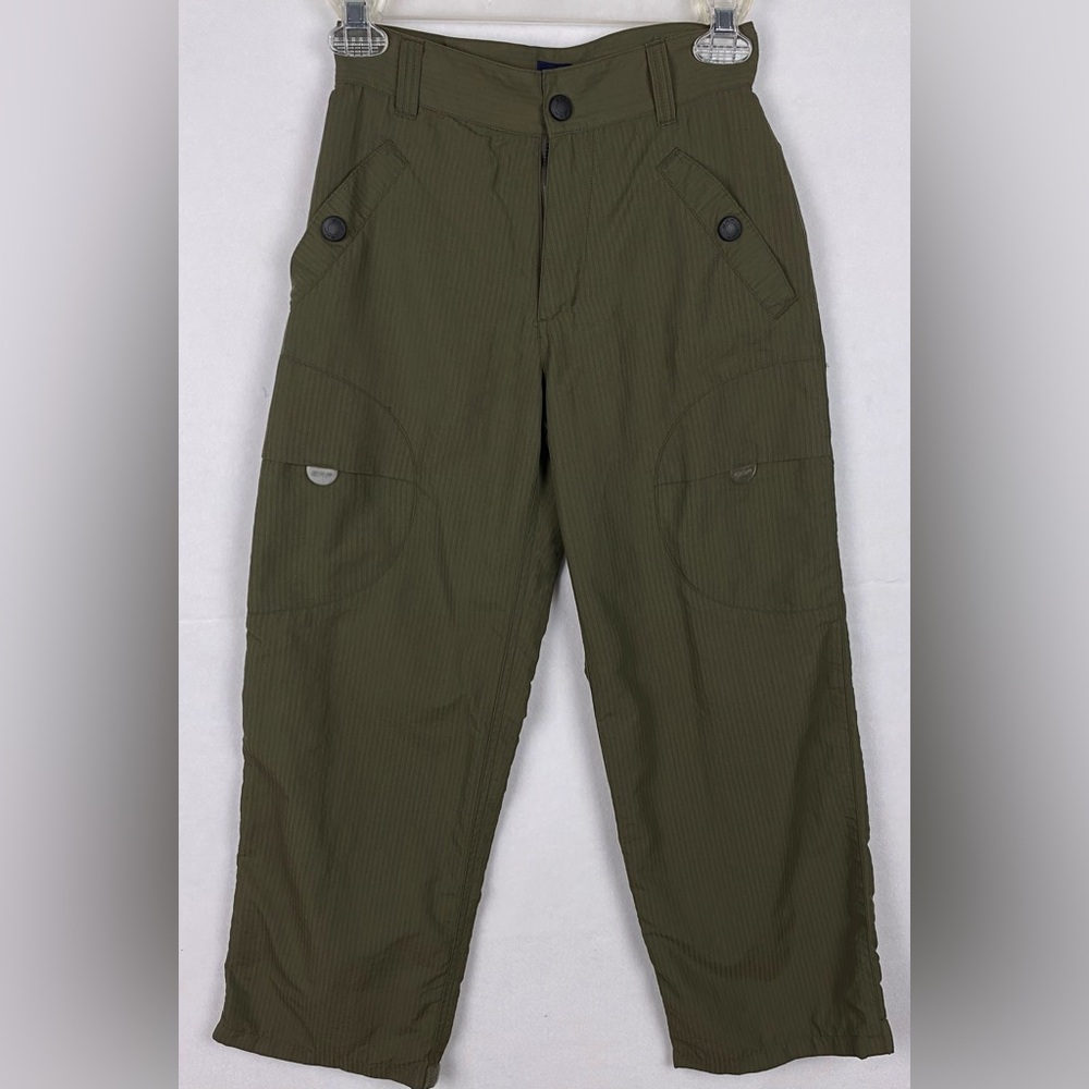 Gap Utility Cargo Pants M (7/8) Olive Green Y2K